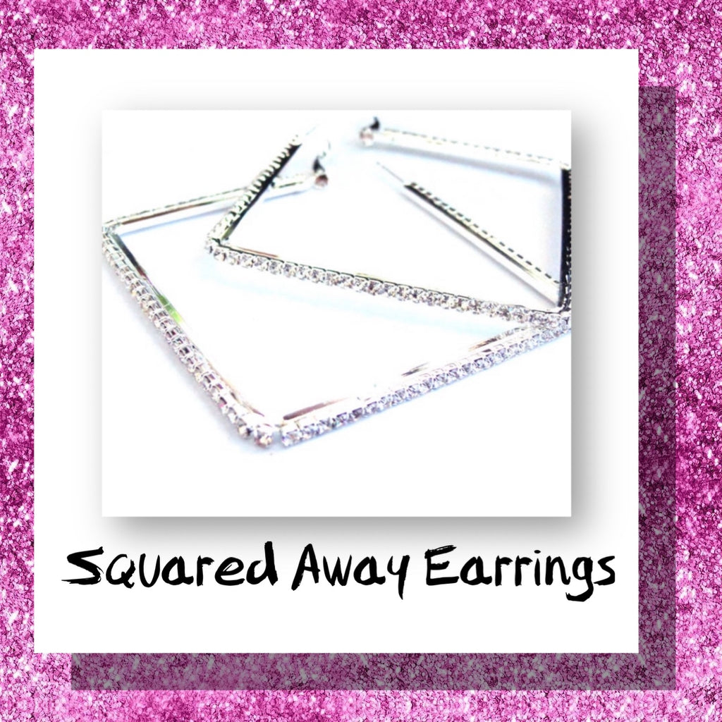Squared Away Earrings Silver