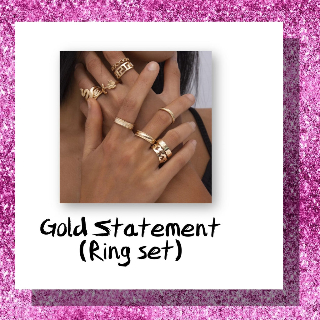 Gold ring set