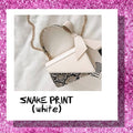 Snake Print (white)