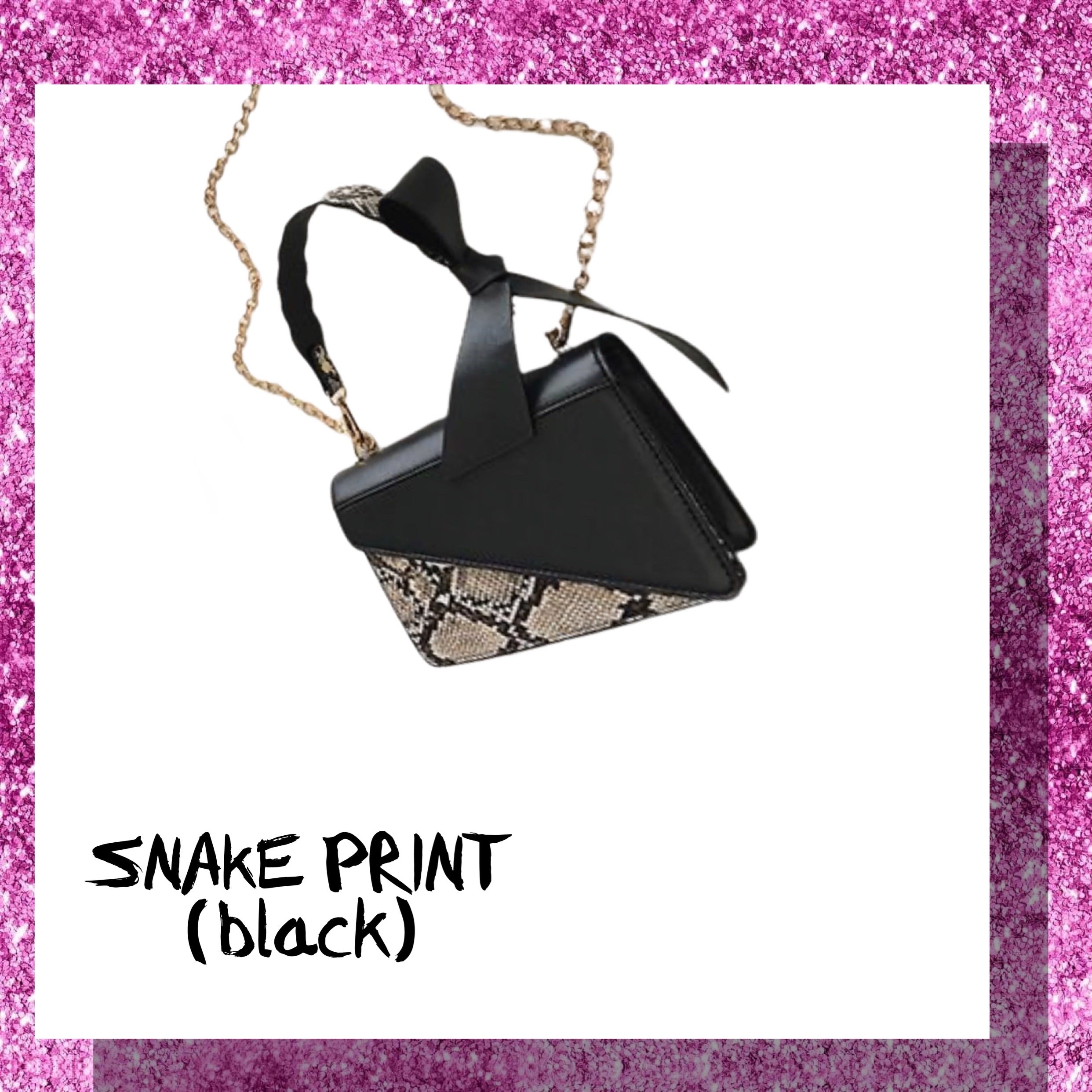 Snake Print (black)