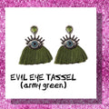 Evil Eye Tassel Earring